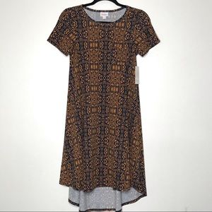 LuLaRoe Carly XXS - Cobalt & Maize